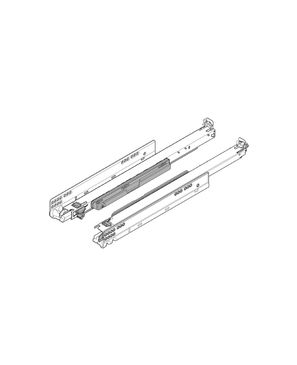 MOVENTO con TIP-ON, Extensión total para cajón de madera, 40 kg, LN=500 mm, para acoplam., izquierda/derecha