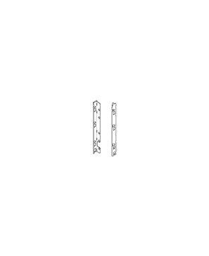 Gris orión mate LEGRABOX Adaptadores para trasera en madera, Altura F (257 mm), dra+izq