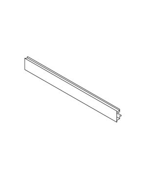 Gris orión mate LEGRABOX Pieza delantera, con ranura para elemento de inserción, para Cacerolero interior, ANM=1200 mm, para cortar a la medida