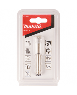 Makita B51839 Broca de Diamante para Porcelanato, 8 mm 