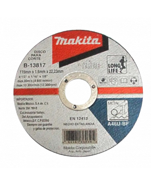  DISCO CORTE 4-1/2X1/16X7/8 INOX PRECISO