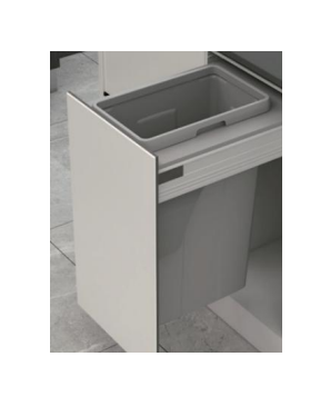 BRD400-35X BOTE PARA BASURA GRIS PARA GUIAS BLUM