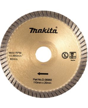 Disco Diamante Turbo Cóncavo 4-3/8 X 20 Mm Makita D36968