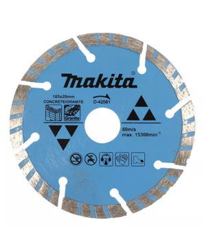Disco Concreto Granito Turbo 105x20mm Makita D-42581