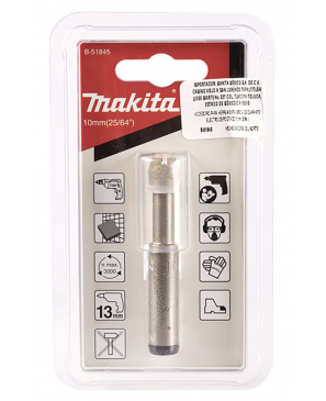Makita B51845 Broca de Diamante para Porcelanato, 10 mm 