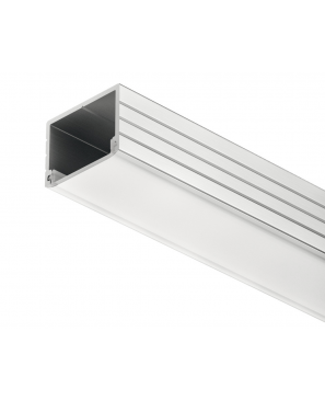 Perfil para montaje bajo estante, Häfele Loox, perfil 2191, 13 mm de altura de perfil, aluminio