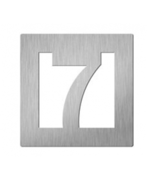 "7" 150X150MM. INOX MATE NUMERO