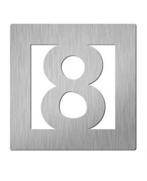 "8" 150X150MM . INOX MATE NUMERO