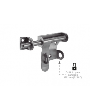 PASADOR PORTACANDADO JAKO INOX.