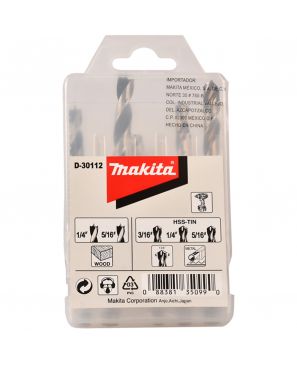  JGO. 5PZ BROCAS P/MET Y MAD 3/16,1/4,5/16
