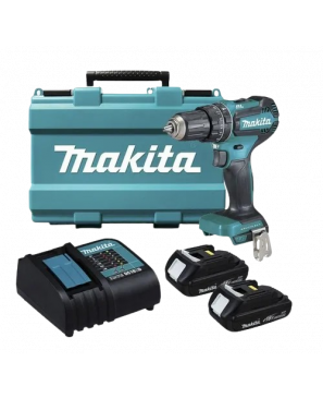 Combo Makita Dhp485syx6 Rotomartillo+cargador+kit Accesorios
