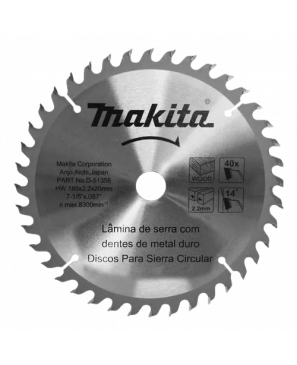  DISCO SIERRA CIRC 7-1/4X40DX20MM RED.5/8