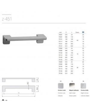 Jaladera de Zamak Didheya Z 451