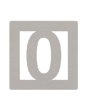 Números del 0 al 9 numero de 6cmX6cm 