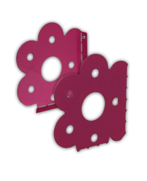 10101245540 SOPORTE INFANTIL FLOR FUCSIA (JG 2PZ)*