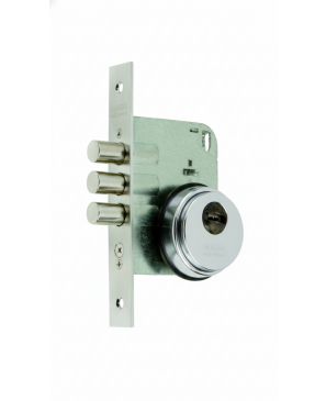 CERRADURA MOD 712-50 C ESCUDO CROMO