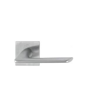M1623/848 HOUSTON ROSETA PLANA CUADRADA LATON ACABADO NIQUEL SATIN