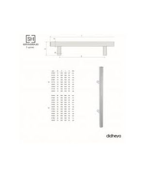 Jaladera I-4000 Didheya Acero Inoxidable