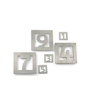"3" 150X150MM. INOX MATE NUMERO