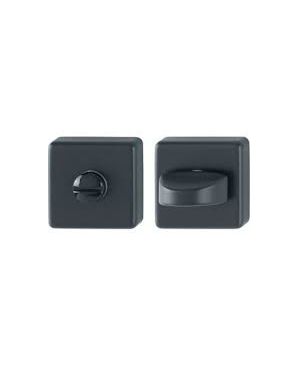 52KS KIT WC CUADRADO ALUMINIO ACABADO NEGRO MATE F9714 HOPPE