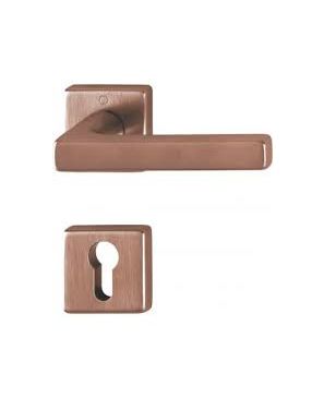 M1643/843K/843KS DALLAS MANIJAS C/BOCALLAVE CUADRADA LATON SOLIDO ACABADO COBRE SATIN