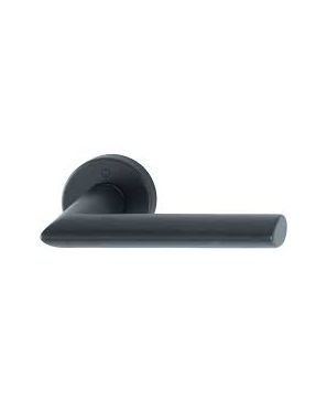 1140/42K STOCKHOLM JUEGO DE MANIJAS ALUMINIO ROSETA REDONDA ACABADO NEGRO MATE HOPPE
