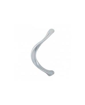 M553 MANILLON CURVO LATON SOLIDO ACABADO CROMO SATIN HOPPE