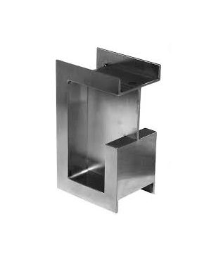 I-4253 40MM INOX JALADERA DE CANTO PUERTA CORREDIZA