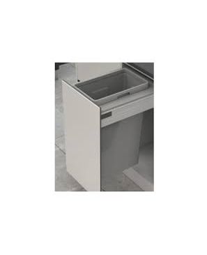 BRD400-35X BOTE PARA BASURA GRIS PARA GUIAS BLUM
