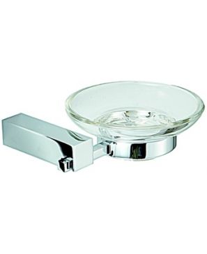 Jabonera con Soporte Acabado Acero Inox
