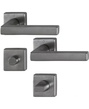 M1643/843/843KS DALLAS MANIJAS C/ KIT WC LATON ACABADO ANTRACITA SATIN
