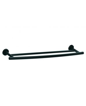 BH26545MB TOALLERO DOBLE 24" ARRONDI MATT BLACK