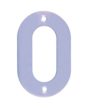 Numero "0" de Acero Inoxidable 4"