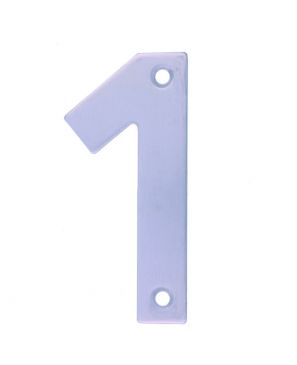 Numero "1" de Acero Inoxidable 4"