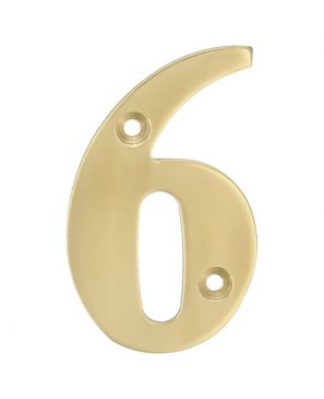 Numero "6" de Laton 2"