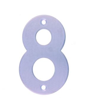 Numero "8" de Acero Inoxidable 4"