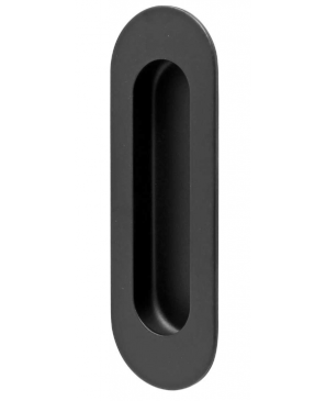 OVAL120X40MB BLACK JALADERA EMBUTIR ACERO NEGRO