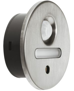 Luz de zoclo, control por sensor de luz y movimiento -  LED 2028, color acero inoxidable, 12 V 
