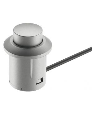 Pulsador, Gris, 2mt cable  