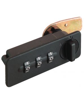 COMBI CODE LOCK 1157 HORZ LT BL