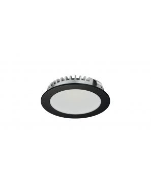 Lámpara empotrada, redonda,  LED 2094, 12 V Color de la luz: blanco cálido 3000K, flujo luminoso: 150 lm, negro
