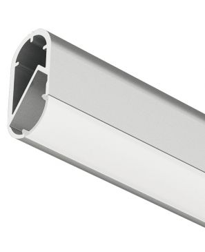 Riel para clóset, Häfele Loox, perfil 5105, aluminio