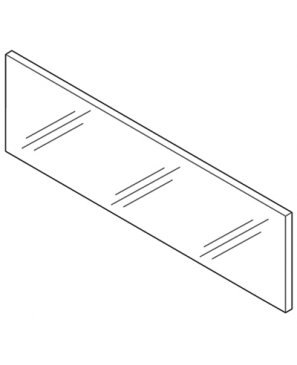 Transparente, TANDEMBOX Elemento de inserción - lateral, Altura D, LN=500 mm,  2 pza por juego, para TANDEMBOX intivo