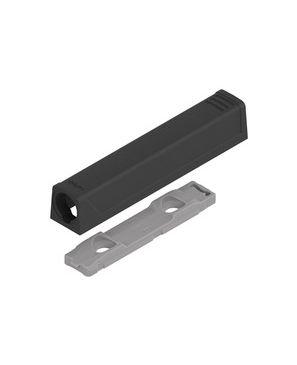 Placa soporte TIP-ON para puertas, Versión larga, recto, Tornillos