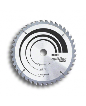 Hoja de sierra circular Optiline Wood Ø254, orificio de 25.4mm, 80 dientes