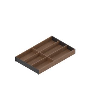 AMBIA-LINE Bandeja-cubertero para LEGRABOX Cajón, Diseño en madera, 6 Cuberteros, LN=500 mm, Ancho=300 mm