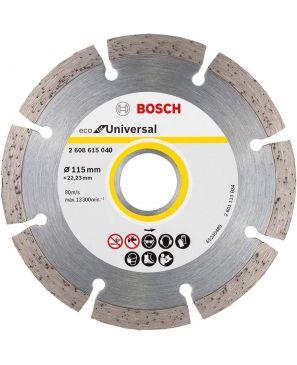 Bosch 2608615040 Disco Diamante, Eco Universal Segmentado 4-1/2" 
