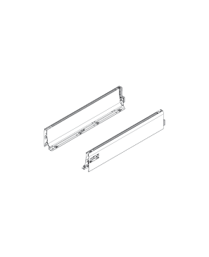 Perfil TANDEMBOX, Altura L (101 mm), LN=500 mm, izquierda/derecha, para TANDEMBOX intivo