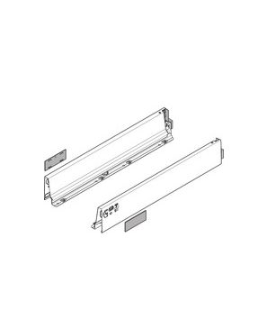 Blanco seda, Perfil TANDEMBOX, Altura M (83 mm), LN=550 mm, izquierda/derecha, para TANDEMBOX intivo/antaro