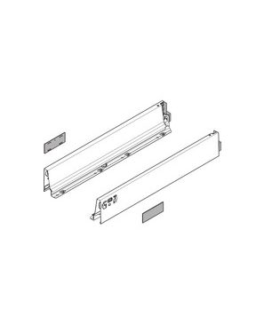  R9006 blanco aluminio, Perfil TANDEMBOX, Altura M (83 mm), LN=450 mm, izquierda/derecha, para TANDEMBOX intivo/antaro